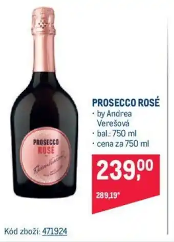 Makro PROSECCO ROSÉ nabídka