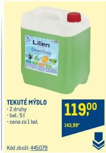Makro TEKUTÉ MYDLO nabídka
