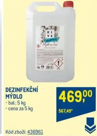 Makro DEZINFEKČNÍ MÝDLO nabídka
