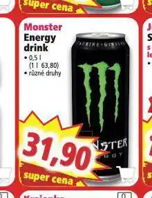 Norma Monster energy drink nabídka