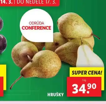 Lidl Hrušky nabídka