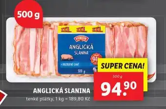 Lidl Anglická slanina nabídka