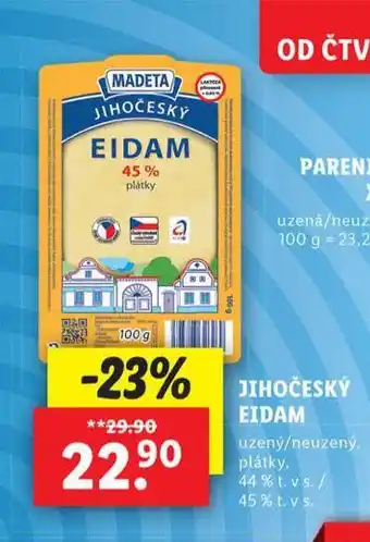 Lidl Jihočeský eidam nabídka