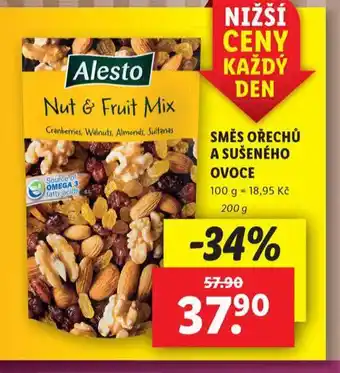 Lidl Směs ořechů a sušeného ovoce nabídka
