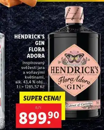 Lidl Hendrick's gin nabídka
