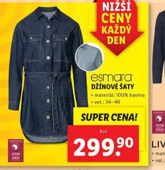 Lidl Džínové šaty nabídka