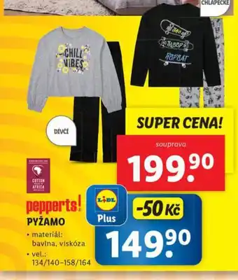 Lidl Dětské pyžamo nabídka