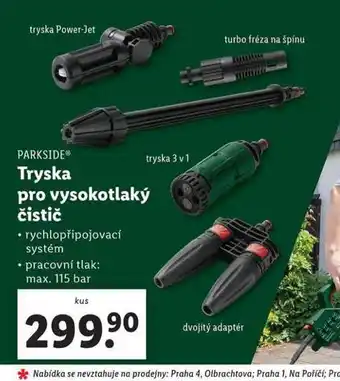 Lidl Tryska pro vysokotlaký čistič nabídka