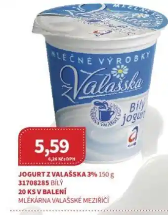 Kubík potraviny JOGURT Z VALAŠSKA 3% 150 g nabídka