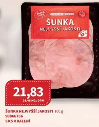 Kubík potraviny ŠUNKA NEJVYŠŠÍ JAKOSTI 100 g nabídka