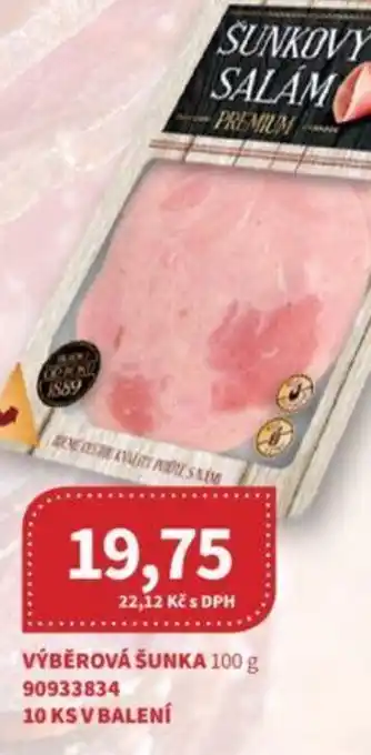 Kubík potraviny VÝBĚROVÁ ŠUNKA 100 g nabídka