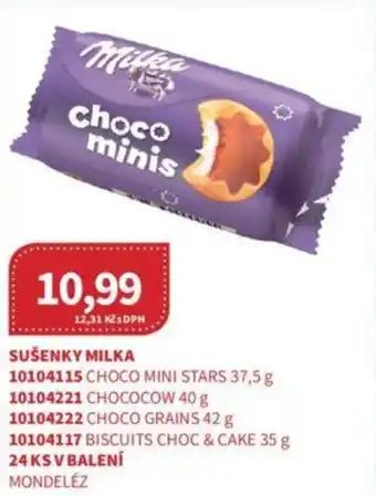 Kubík potraviny SUŠENKY MILKA nabídka