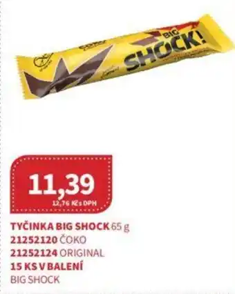 Kubík potraviny TYČINKA BIG SHOCK 65 g nabídka