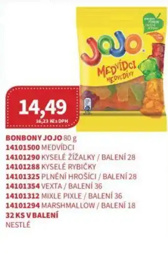 Kubík potraviny BONBONY JOJO 80 g nabídka