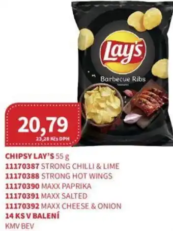 Kubík potraviny CHIPSY LAY'S 55 g nabídka