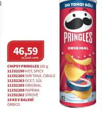 Kubík potraviny CHIPSY PRINGLES 165 g nabídka