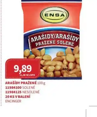 Kubík potraviny ARAŠÍDY PRAŽENÉ 100 g nabídka