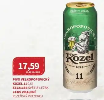 Kubík potraviny PIVO VELKOPOPOVICKÝ KOZEL 11 0,5 L nabídka