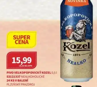 Kubík potraviny PIVO VELKOPOPOVICKÝ KOZEL 0,5L nabídka