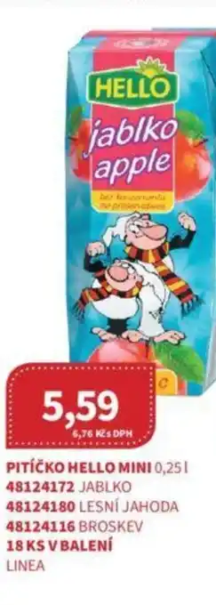 Kubík potraviny PITÍČKO HELLO MINI 0,25L nabídka