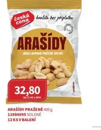 Kubík potraviny ARAŠÍDY PRAŽENÉ 400 g nabídka