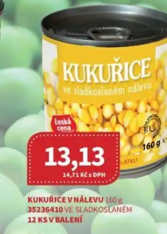 Kubík potraviny KUKUŘICE V NÁLEVU 160 g nabídka