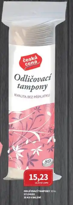 ODLIČOVACÍ TAMPONY 80 ks