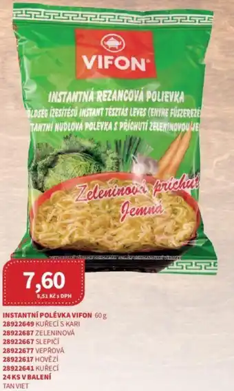 Kubík potraviny INSTANTNÍ POLÉVKA VIFON 60 g nabídka