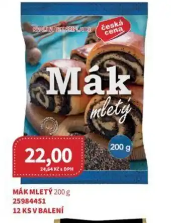 Kubík potraviny MÁK MLETÝ 200 g nabídka