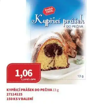 Kubík potraviny KYPŘICÍ PRÁŠEK DO PEČIVA 13 g nabídka