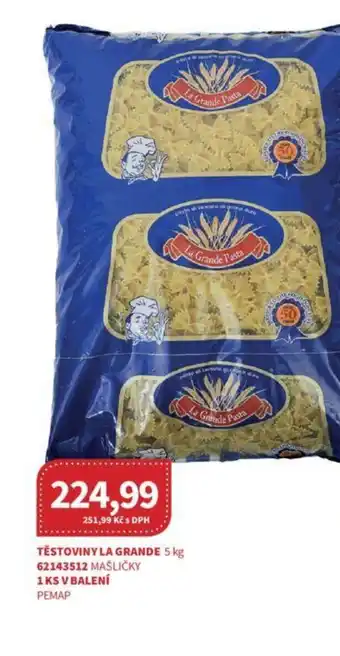 Kubík potraviny TĚSTOVINY LA GRANDE 5 kg nabídka