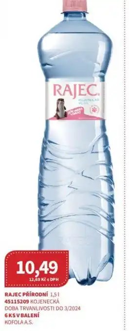 Kubík potraviny RAJEC PŘÍRODNÍ 1,5L nabídka