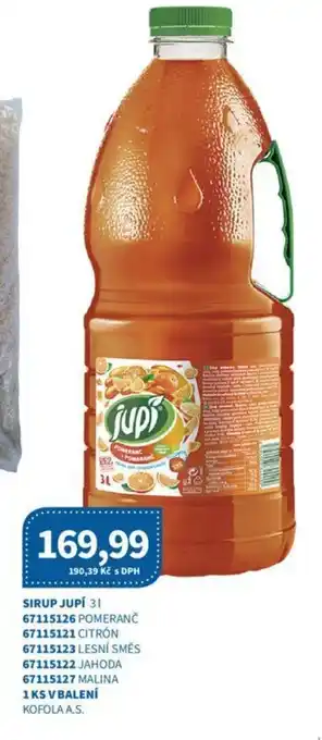 Kubík potraviny SIRUP JUPÍ 3L nabídka
