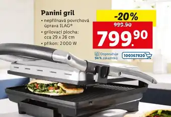 Lidl Panini Gril nabídka