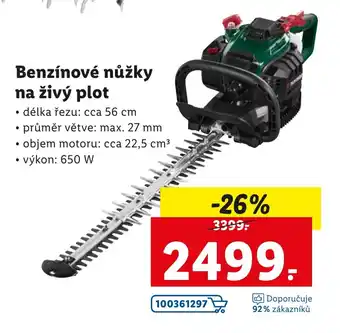 Lidl Benzinove nuzky na zivy plot nabídka