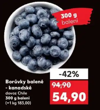 Kaufland Borůvky balené nabídka
