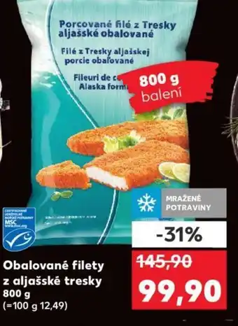 Kaufland Obalované filety z aljašské tresky nabídka