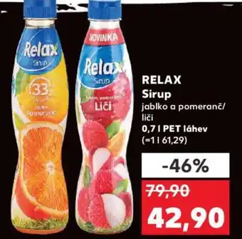 Kaufland RELAX Sirup nabídka