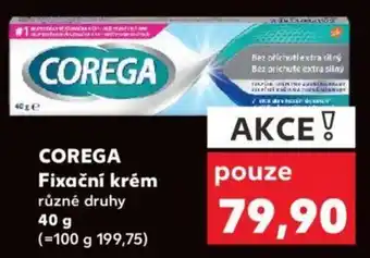Kaufland COREGA Fixační krém nabídka