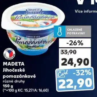Kaufland MADETA Jihočeské pomazánkové nabídka