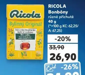 Kaufland RICOLA Bonbóny nabídka