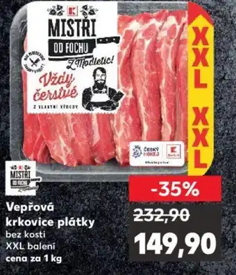 Kaufland Vepřová krkovice plátky nabídka