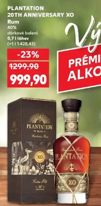 Kaufland PLANTATION 20TH ANNIVERSARY XO Rum nabídka
