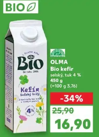 Kaufland OLMA Bio kefír nabídka