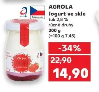 Kaufland AGROLA Jogurt ve skle nabídka