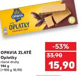 Kaufland OPAVIA ZLATÉ Oplatky nabídka