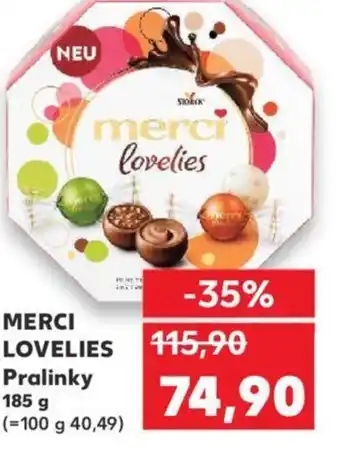 Kaufland MERCI LOVELIES Pralinky nabídka