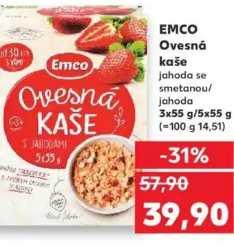 Kaufland EMCO Ovesná kaše nabídka