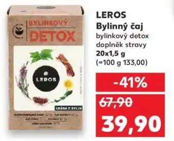 Kaufland LEROS Bylinný čaj nabídka