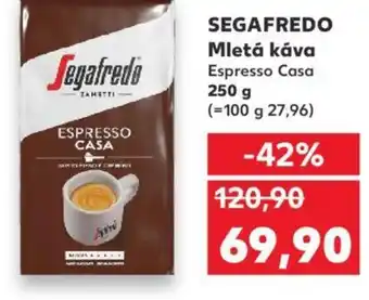 Kaufland SEGAFREDO Mletá káva Espresso Casa nabídka